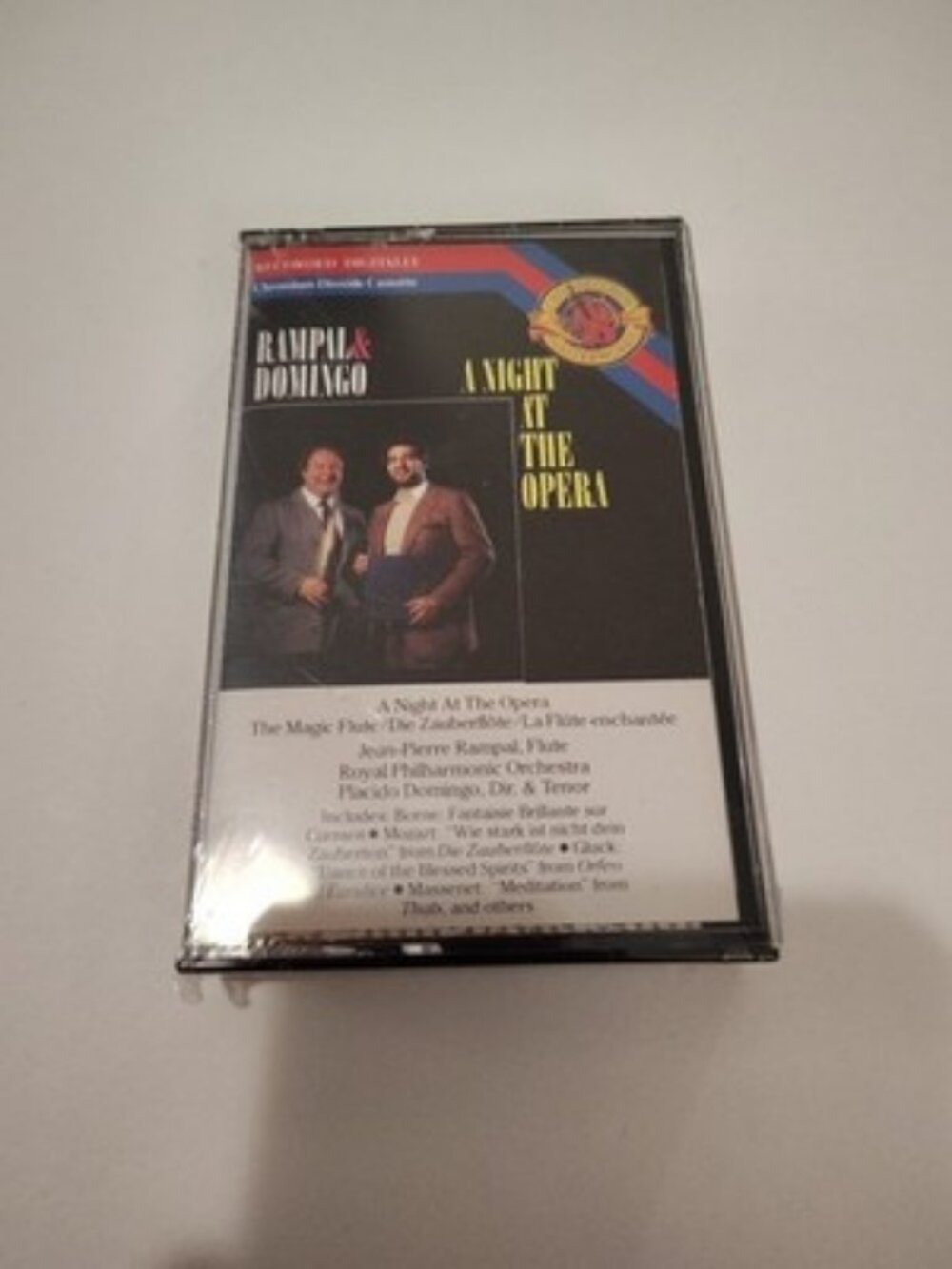 Rampal & Domingo A Night at the Opera 1986 Cassette Tape NEW Free Shipping